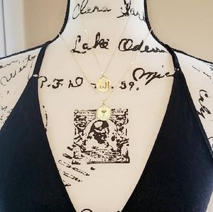 18ct Gold Plated Saint Necklace